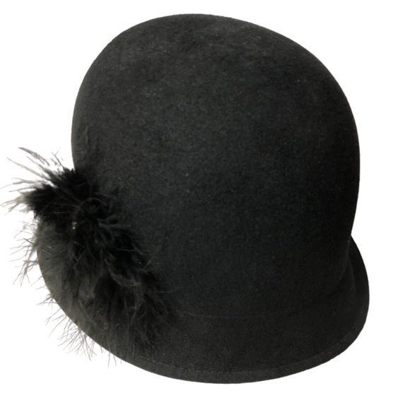 Croft & Barrow Black Wool Cloche Hat - Picture 5 of 11